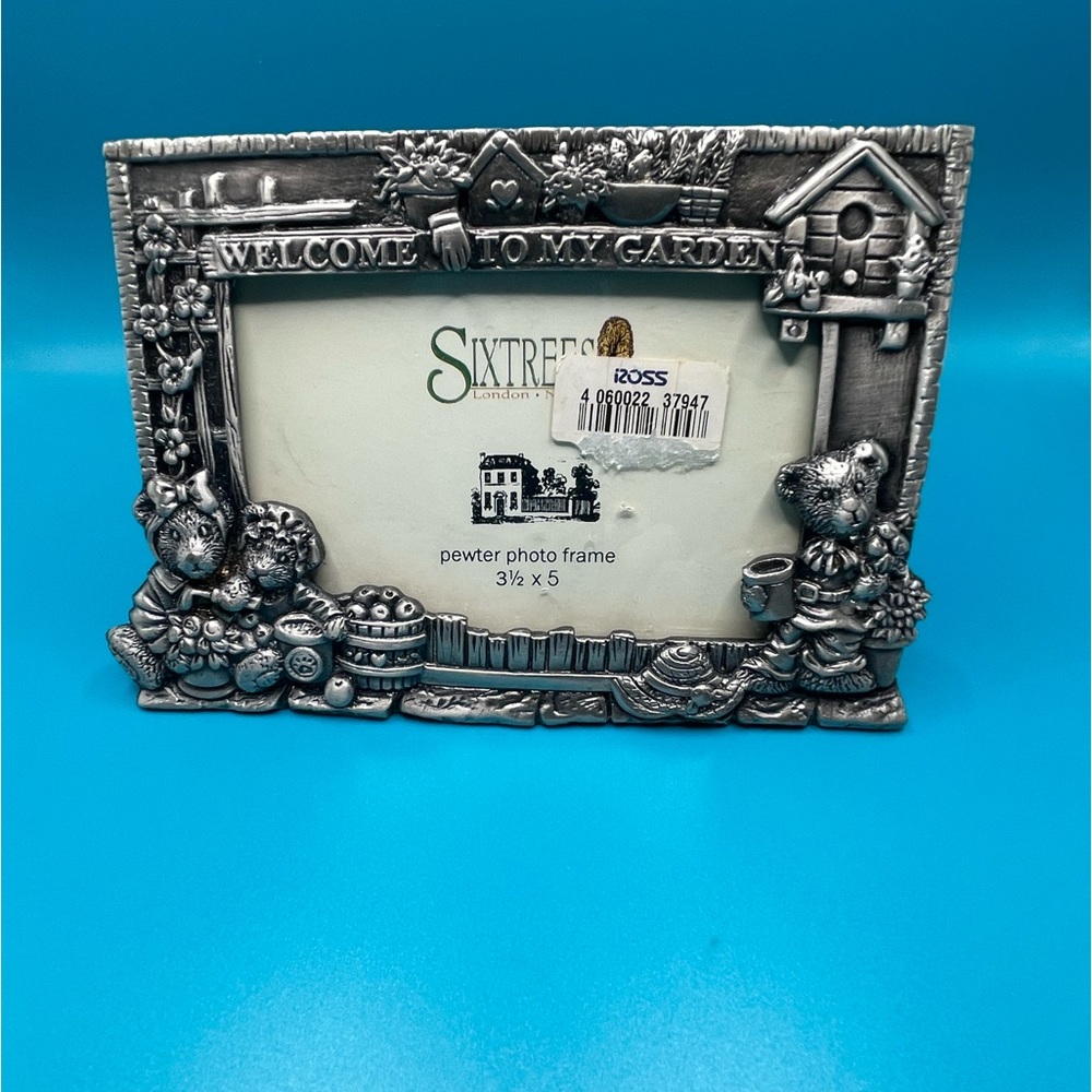 Sixtrees London New York Pewter Photo Frame: Welcome To My Garden